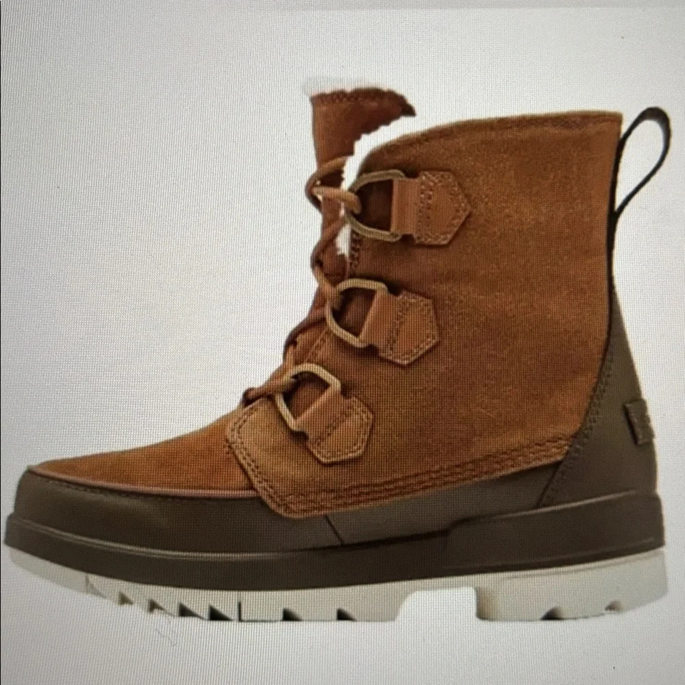 Sorel Tivoil IV Waterproof Suede Snow Lace Up‎ Boots Women 10 Cold Winter Outing